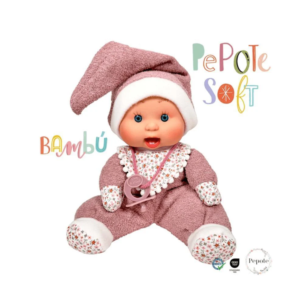 Boneca Pepote Nines D´Ónil Soft Bambu 26 cm - Image 4