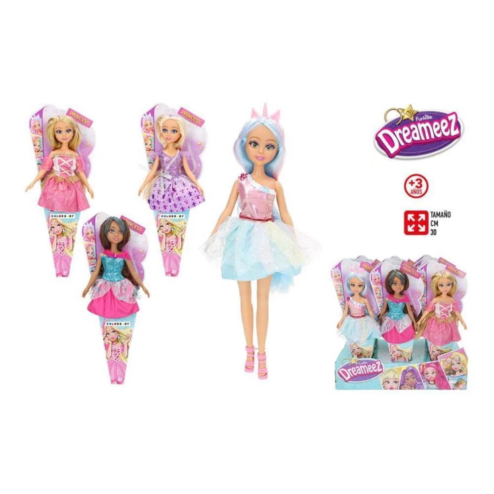 Boneca Princesa 30 cm FunVille Dreameez com Cone - Image 2