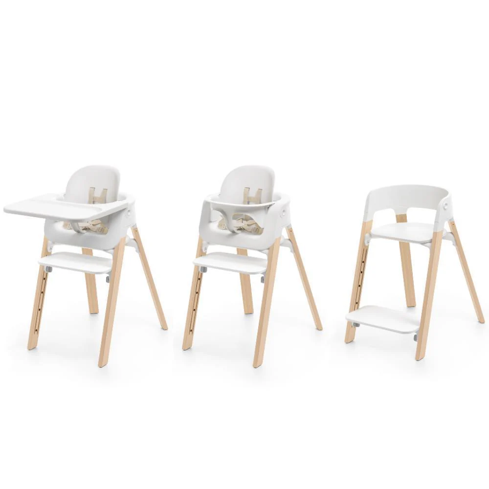 Cadeira da Papa Stokke Steps White/Natural - Image 2