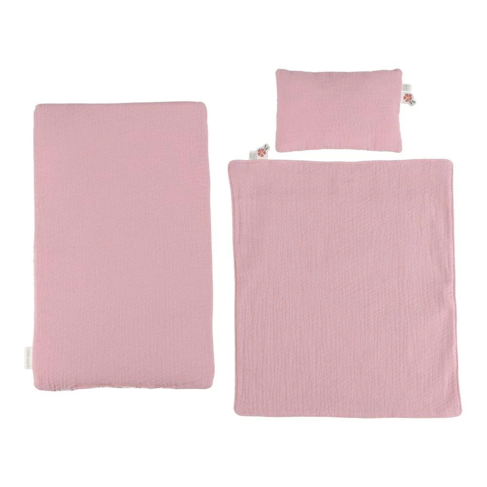 Cama de Bonecas Little Dutch em Madeira com Acessórios Rosa - Image 6