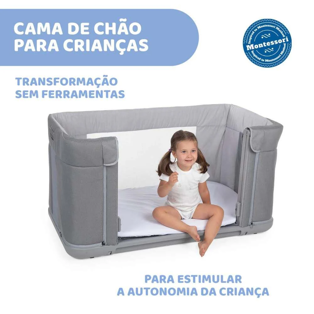 Cama Co-Sleeping Chicco Next2Me Forever Ash Grey Cross - Image 5
