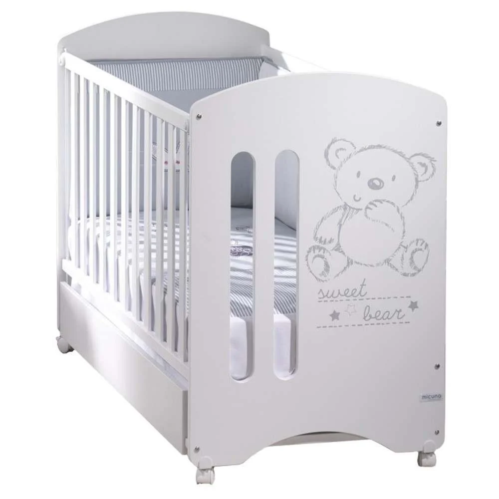 Cama Micuna Sweet Bear Basic Branco 120x60cm