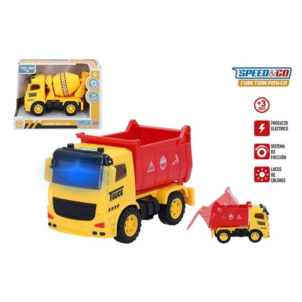 Camião de Construção Speed & Go com Sistema de Fricção, Luz e Som - Image 2