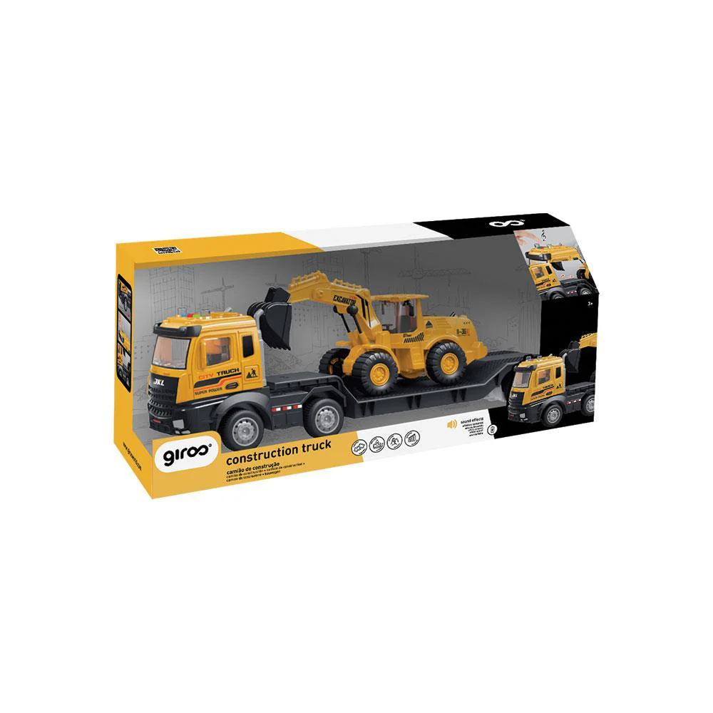 Camião de Transporte Luz e Som com Escavadora Giros - Image 4