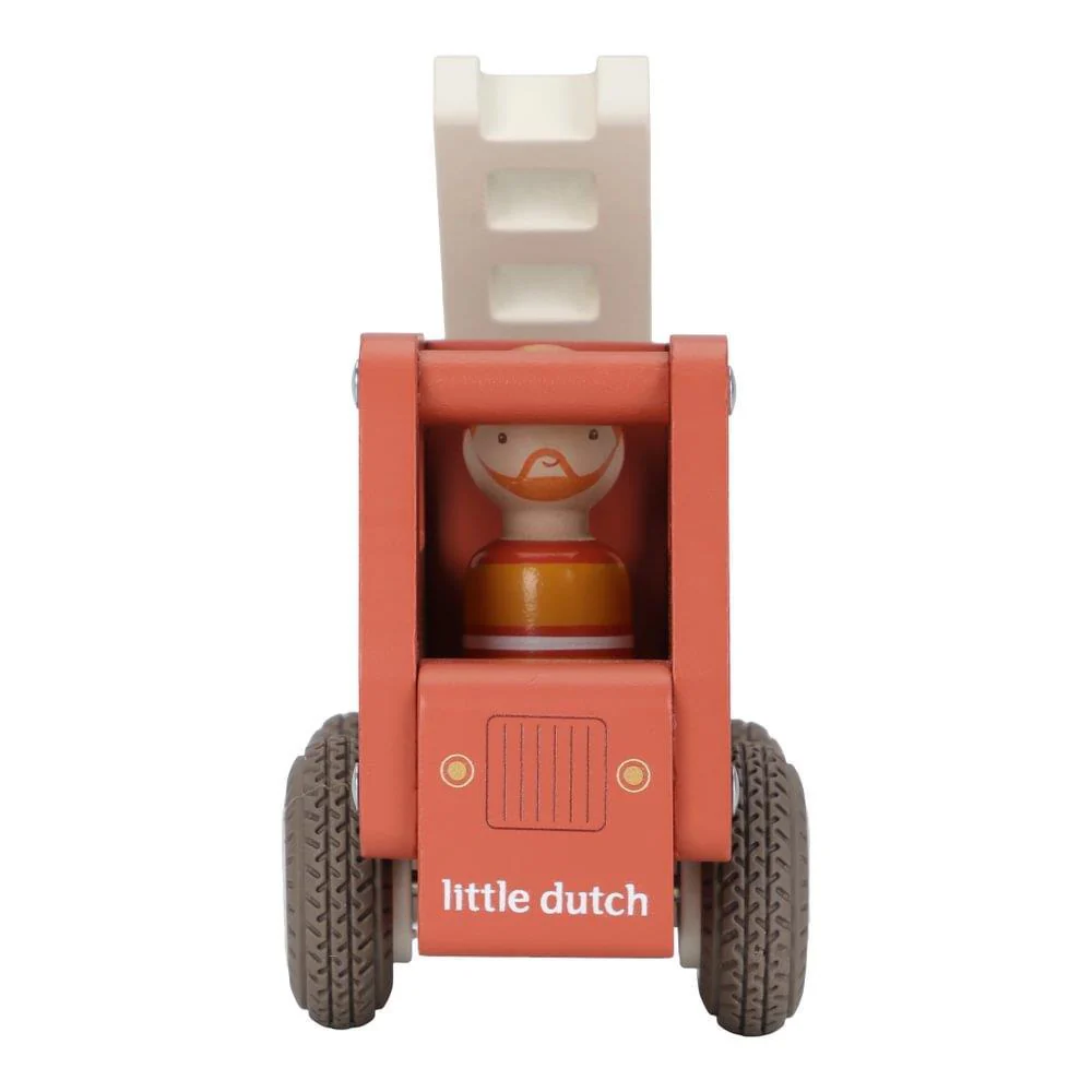 Camião dos Bombeiros com Figura Madeira Little Dutch - Image 4