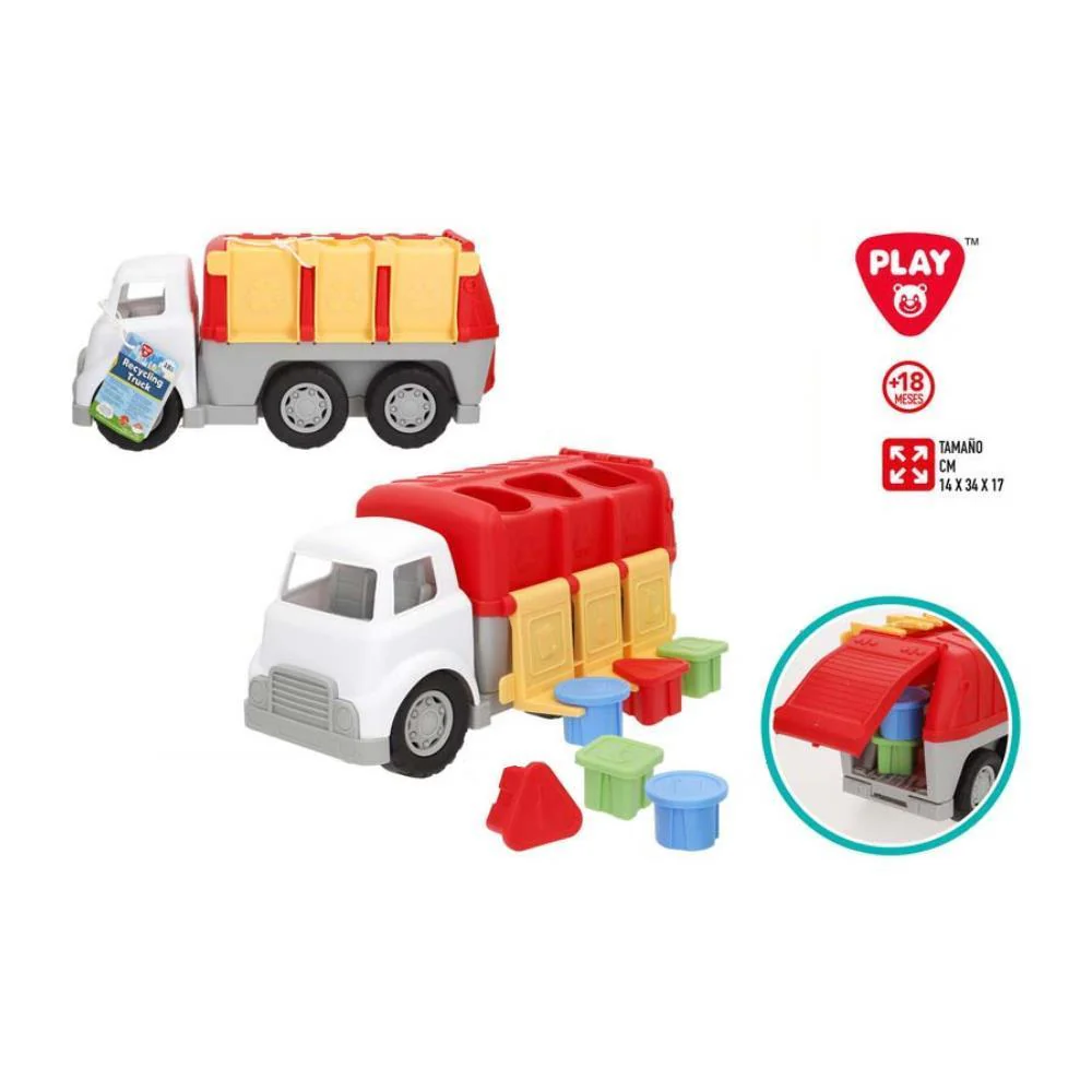Camião Reciclagem 30 cm Play Go com Formas de Encaixe - Image 2