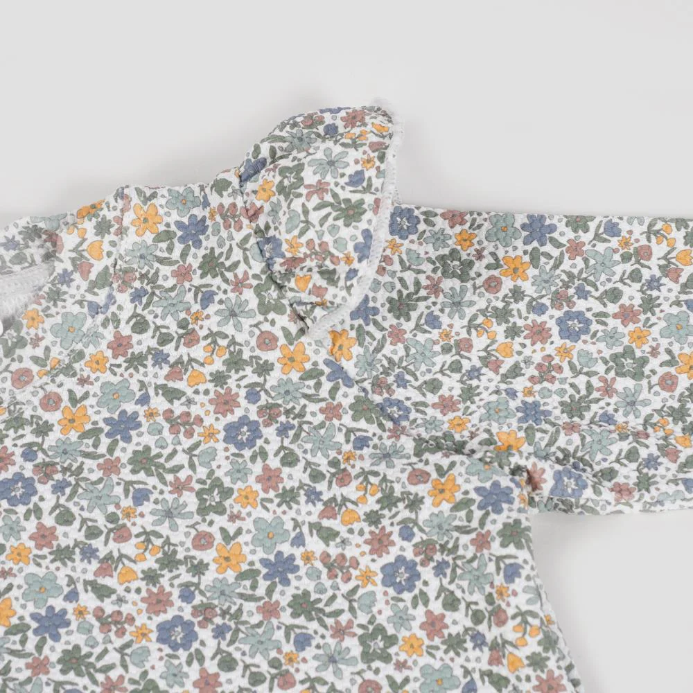Camisola de Praia Walking Mum Summer Flowers UPF50+ Tamanho S 9-12m - Image 3