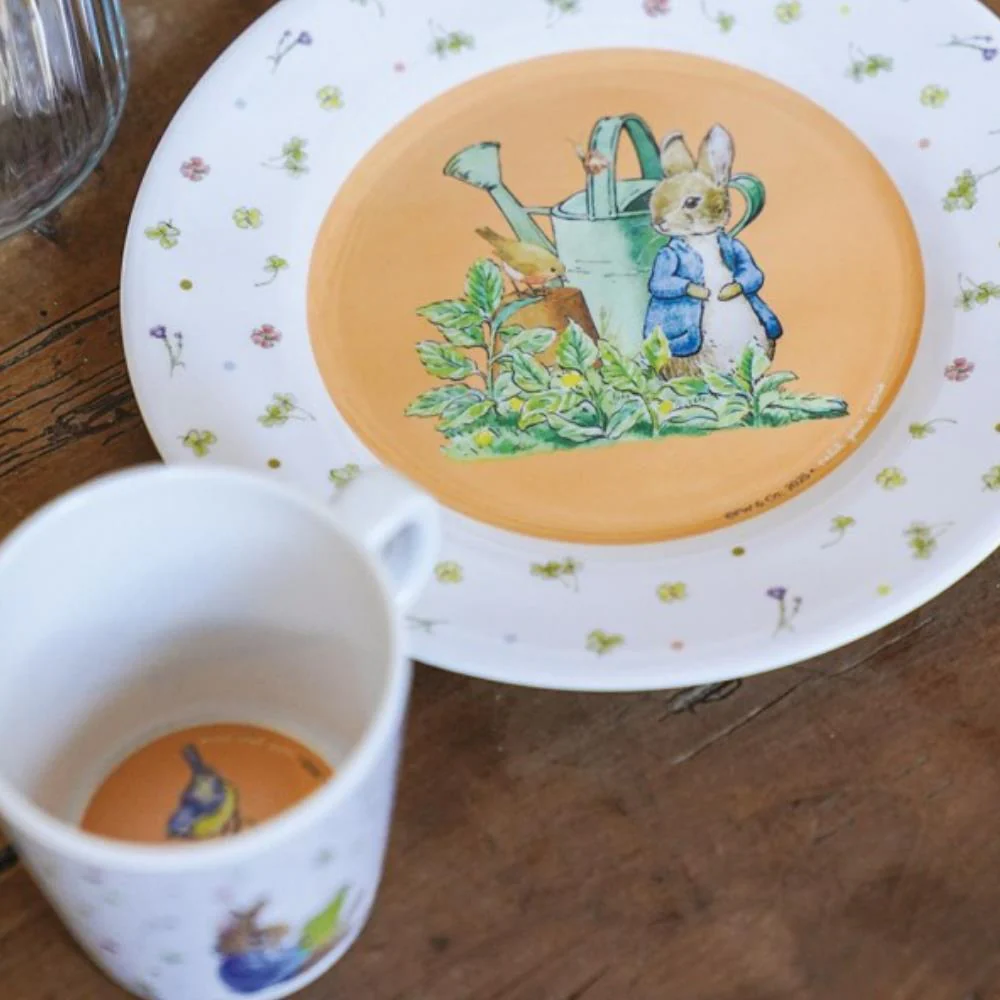 Caneca em Melamina Peter Rabbit Flores Branco 180ml - Image 4