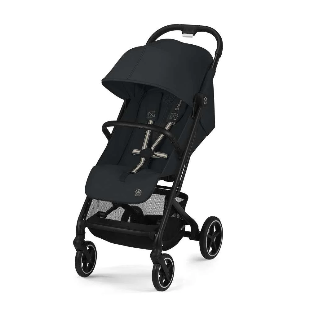 Carrinho Cybex Beezy BLK Magic Black - Chassis Preto (Coleção 2025)