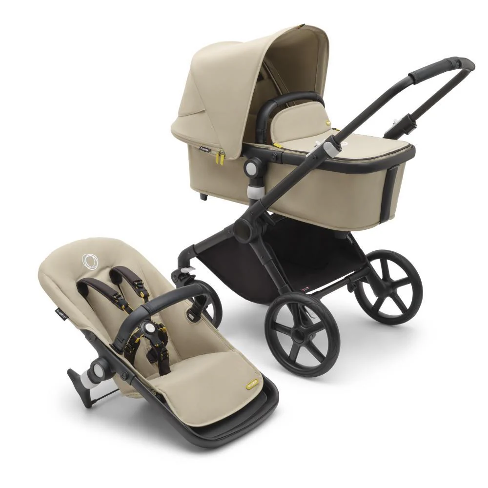 Carrinho Bugaboo Fox Cub Completo Black/Desert Taupe - Image 2
