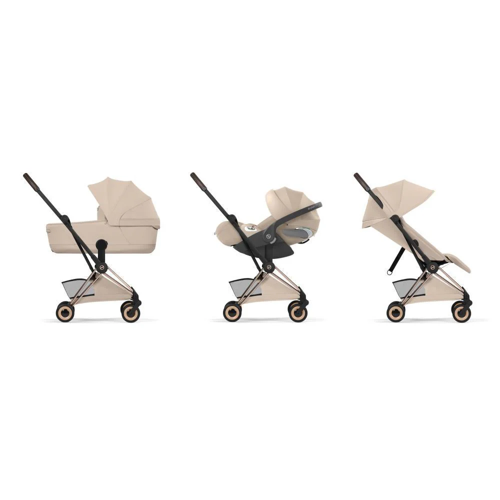 Carrinho Cybex Platinum Coya Style Rosegold Cozy Beige - Image 7