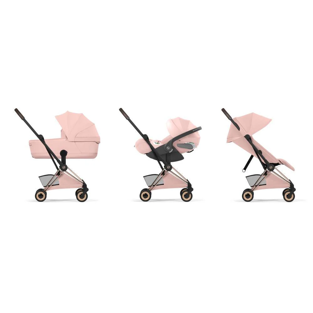 Carrinho Cybex Platinum Coya Style Rosegold Peach Pink - Image 7