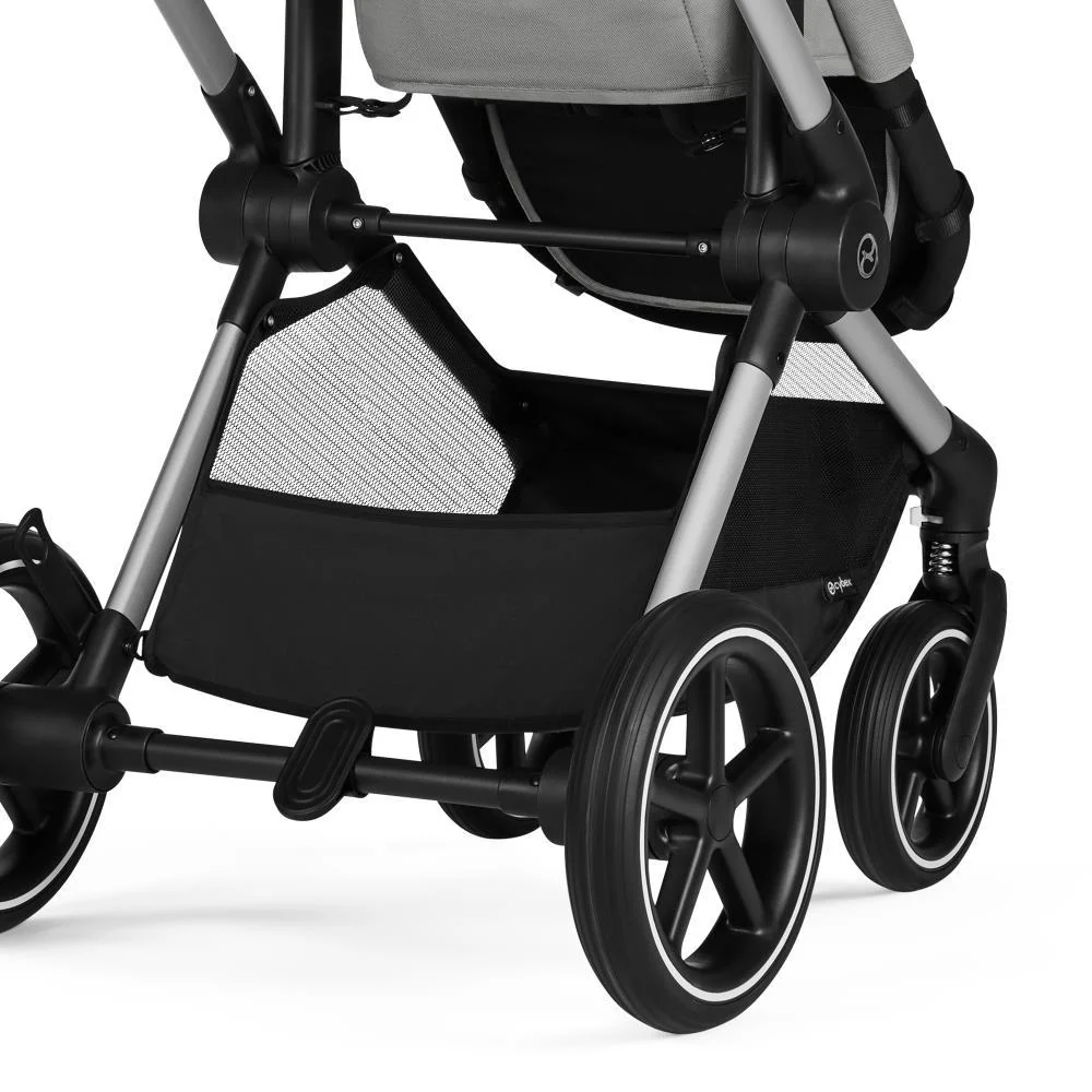 Carrinho Cybex Eos Lux 2 em 1 SLV Stone Grey - Chassis Prateado - Image 7
