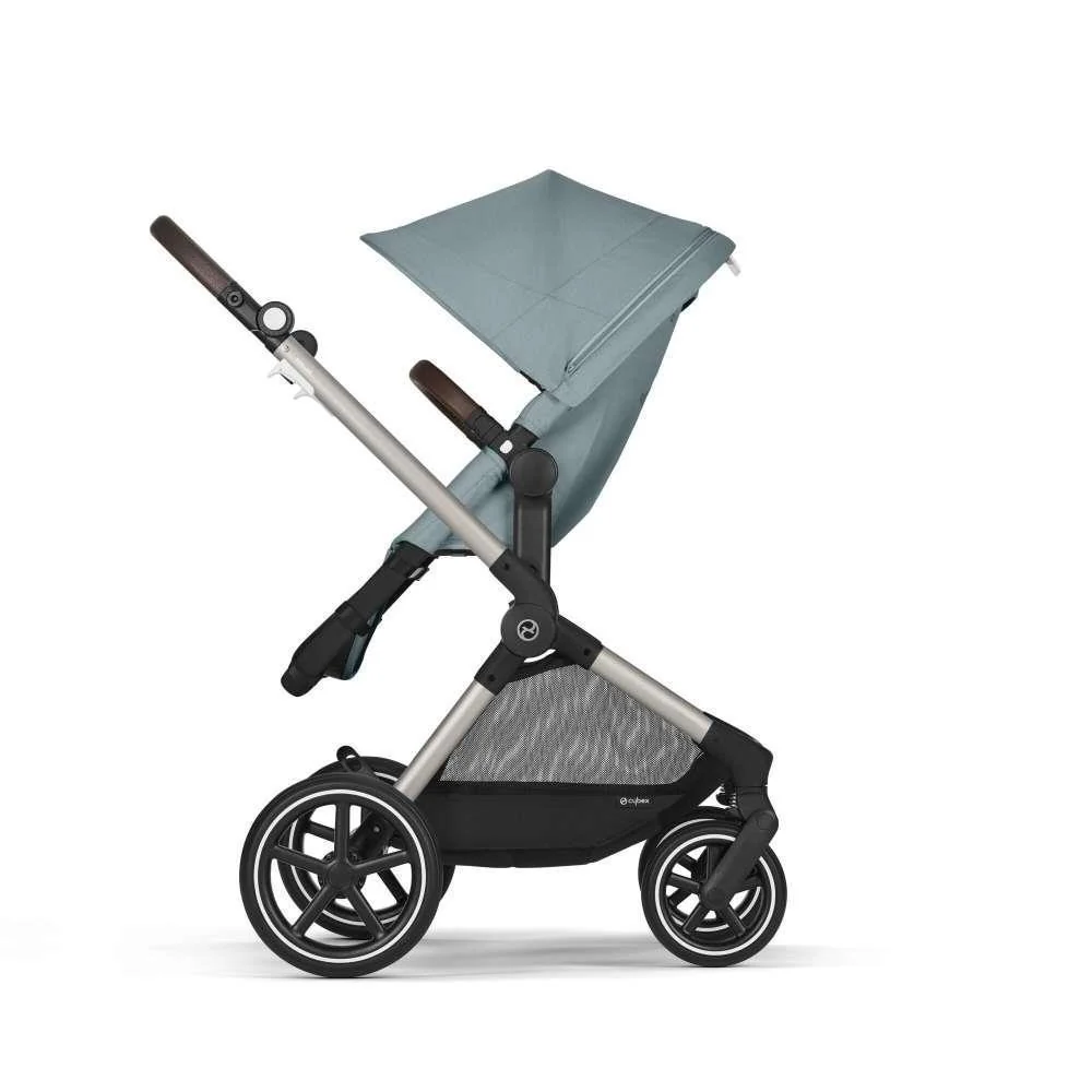 Carrinho Cybex Eos Lux 2 em 1 TPE Stormy Blue - Chassis Taupe - Image 3