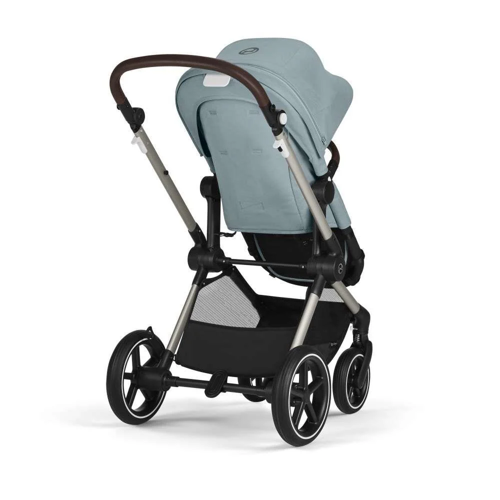 Carrinho Cybex Eos Lux 2 em 1 TPE Stormy Blue - Chassis Taupe - Image 4