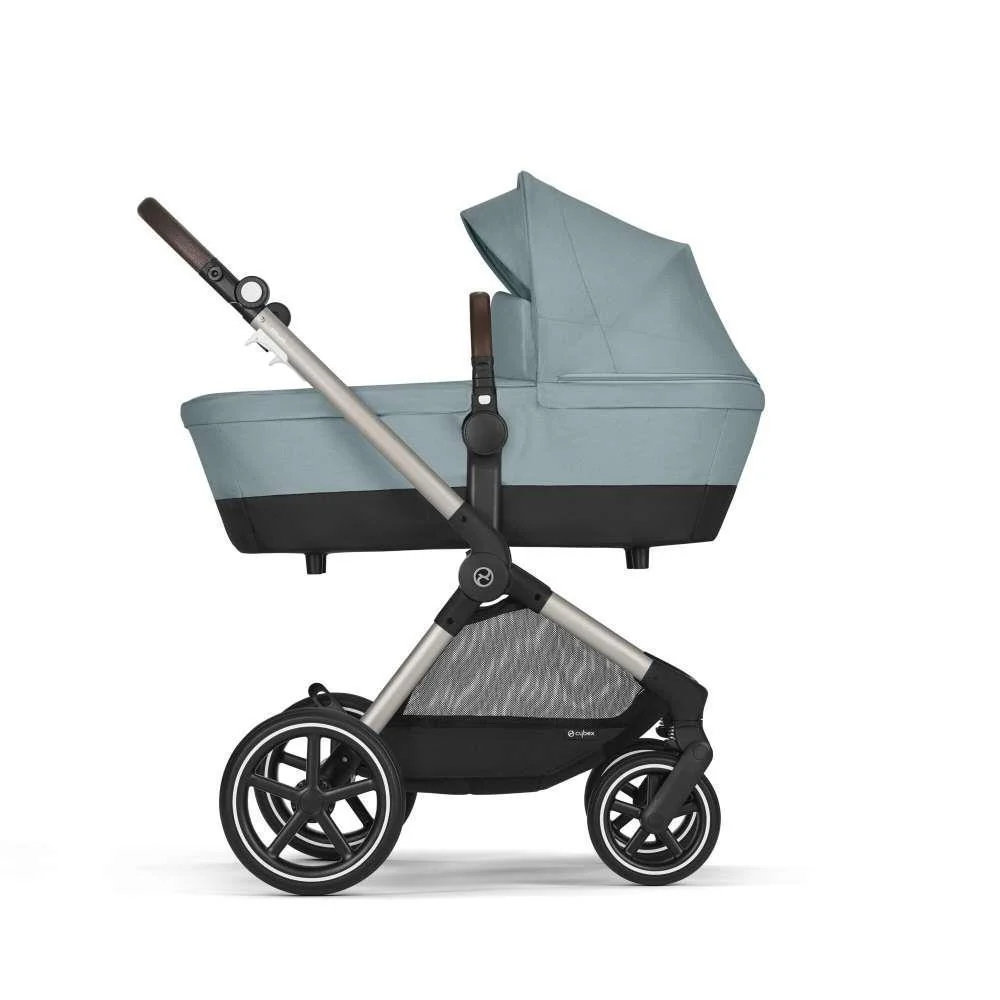 Carrinho Cybex Eos Lux 2 em 1 TPE Stormy Blue - Chassis Taupe - Image 5