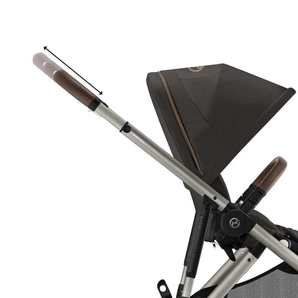 Carrinho Cybex Gazelle S TPE Chocolate Brown - Chassis Taupe - Image 7