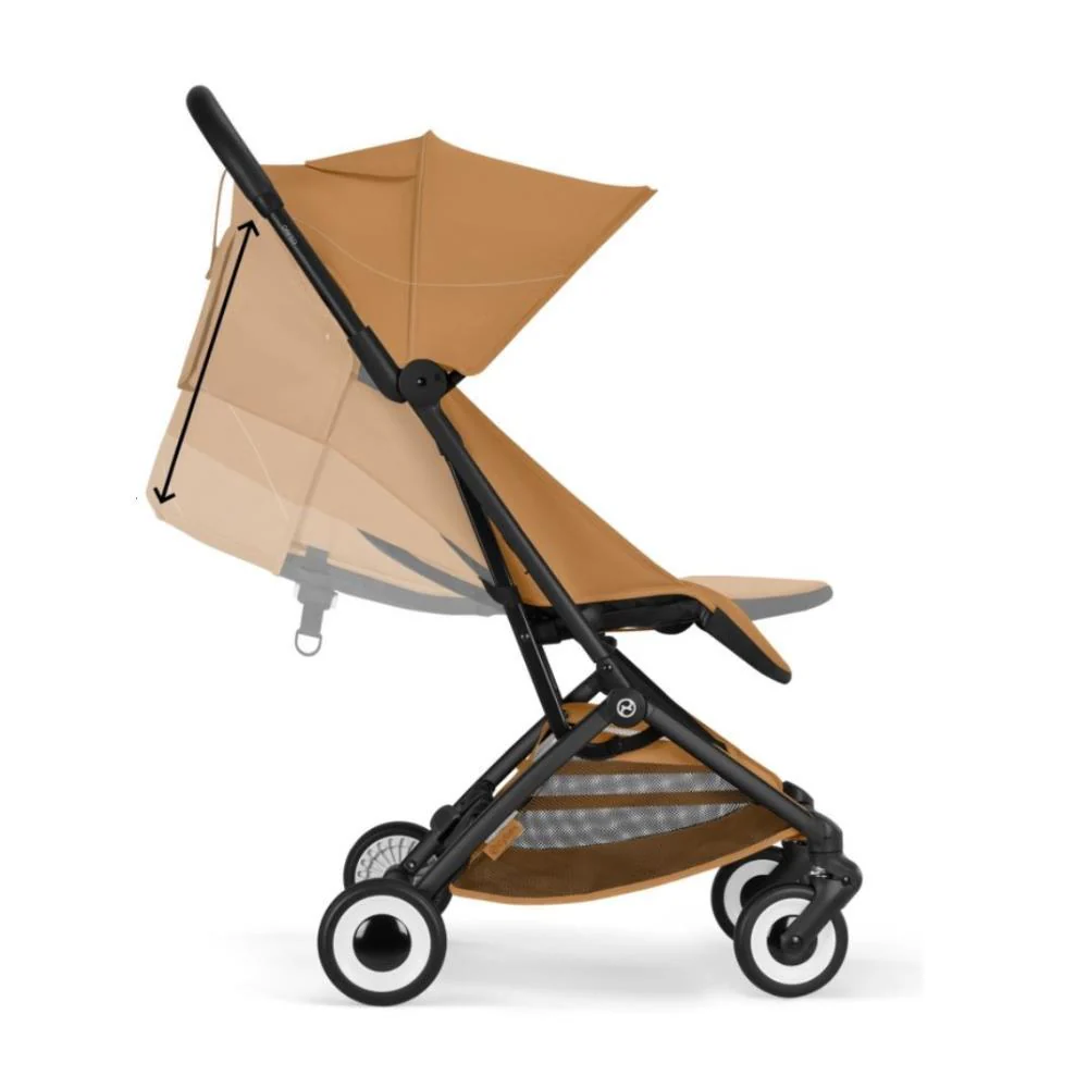 Carrinho Cybex Orfeo BLK Cinnamon Yellow - Chassis Preto - Image 4