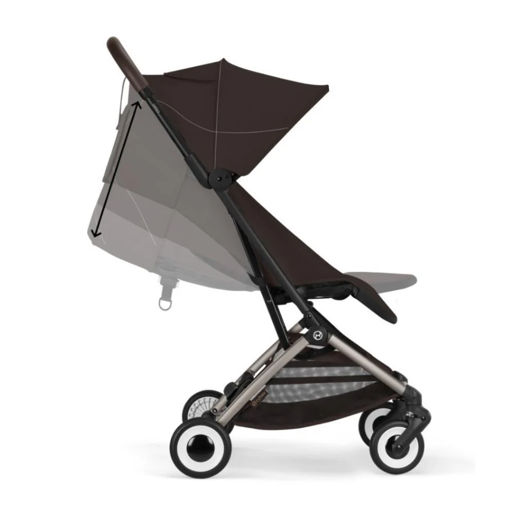 Carrinho Cybex Orfeo TPE Chocolate Brown - Chassis Taupe - Image 4