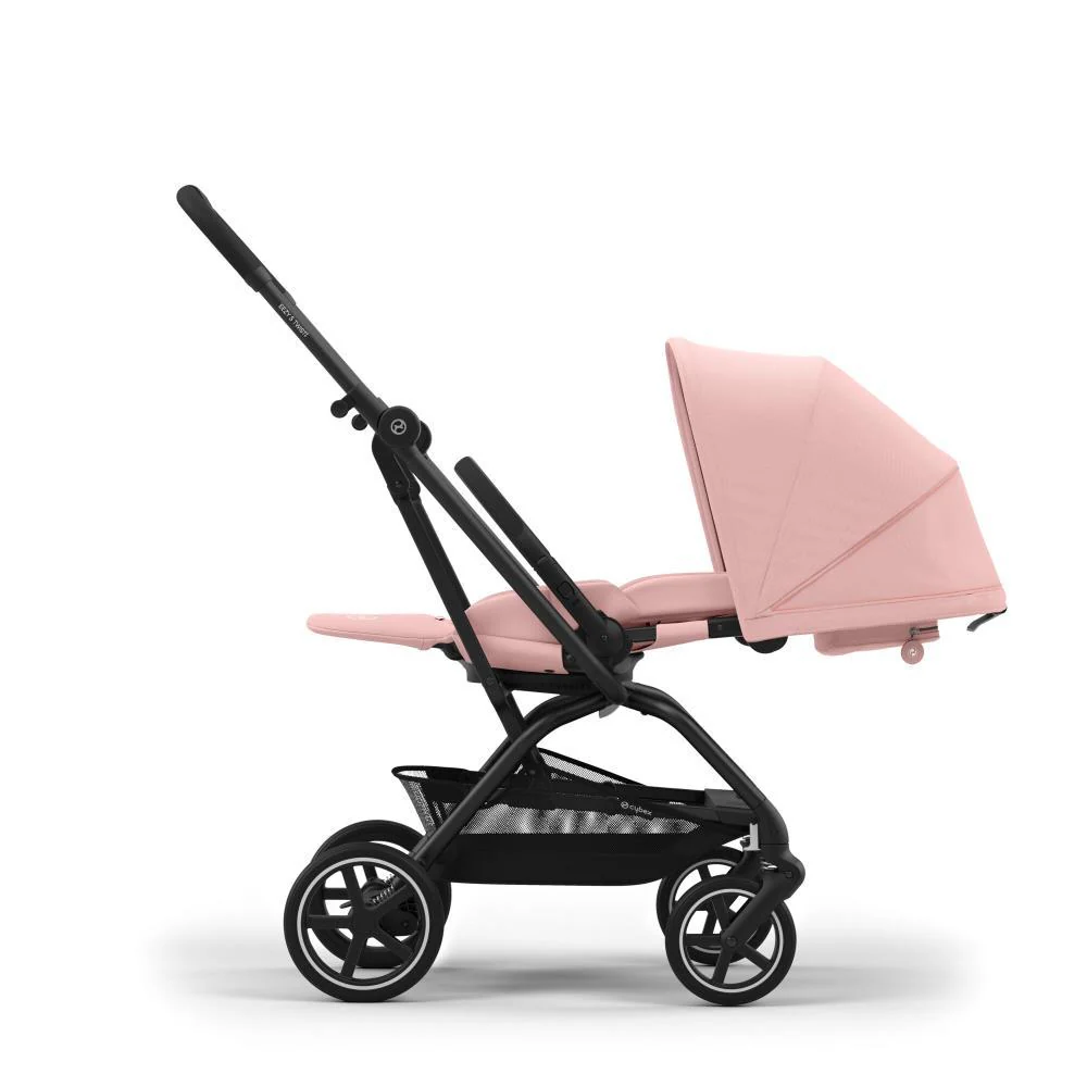 Carrinho Cybex Eezy S Twist +2 BLK Candy Pink - Chassis Preto (Coleção 2025) - Image 3