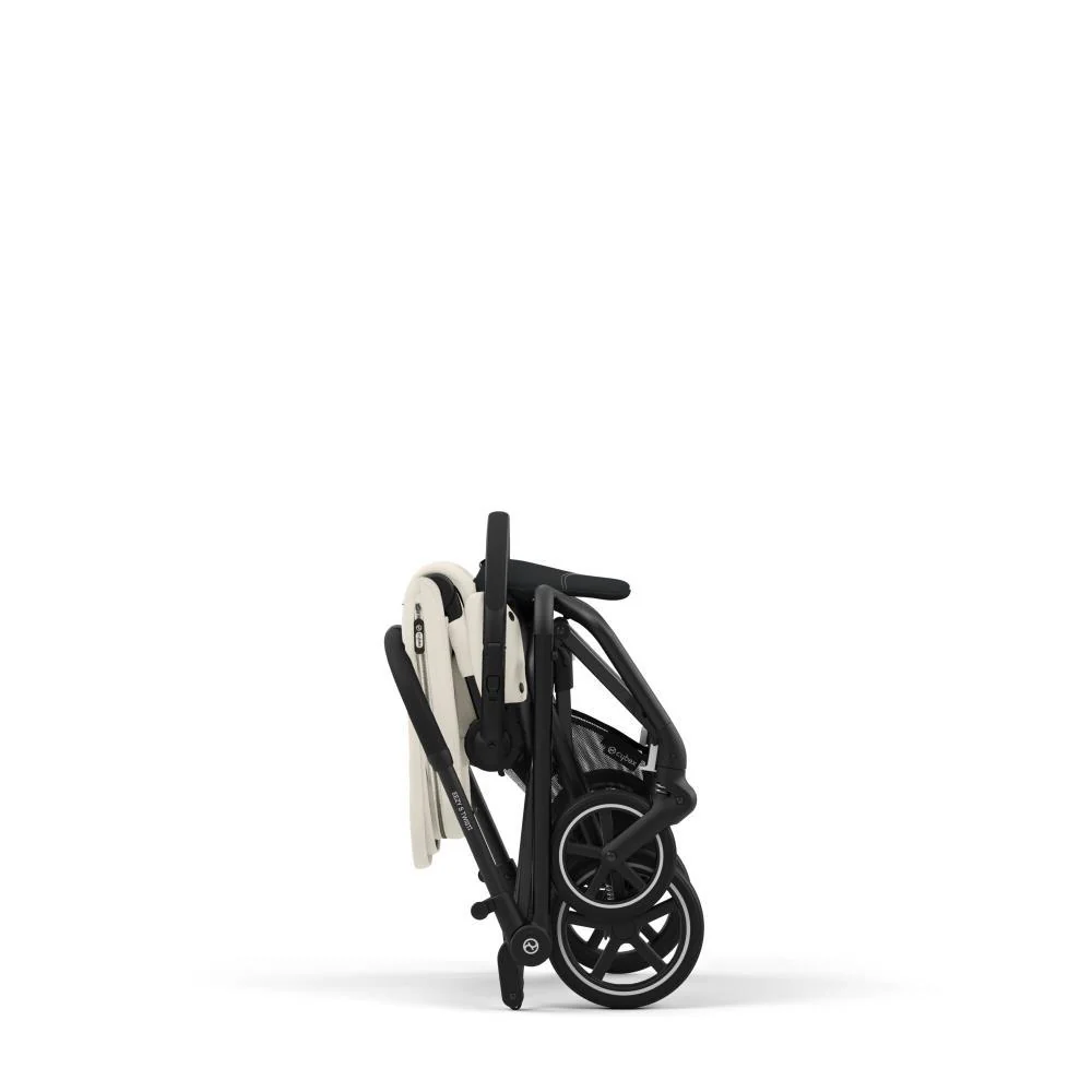 Carrinho Cybex Eezy S Twist +2 BLK Canvas White - Chassis Preto (Coleção 2025) - Image 4