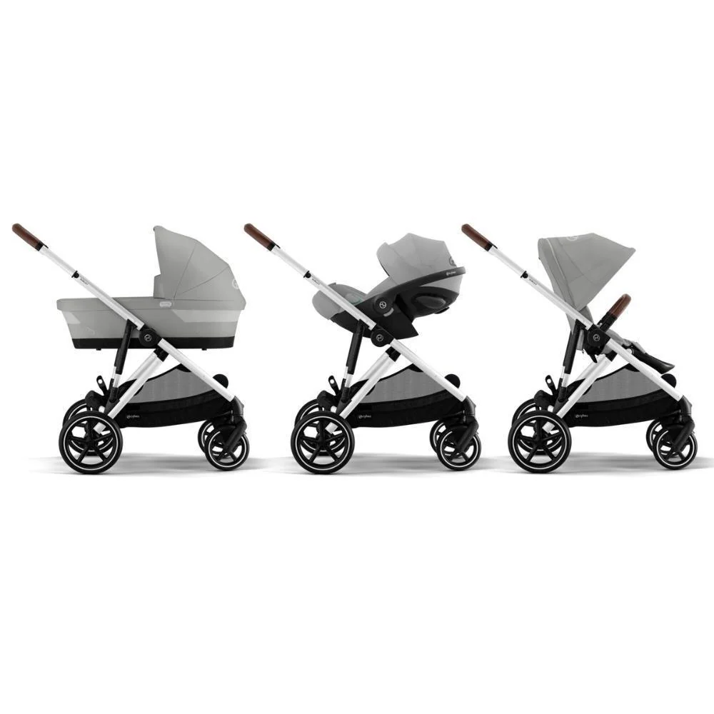 Carrinho Cybex Gazelle S SLV Stone Grey - Chassis Prateado - Image 10
