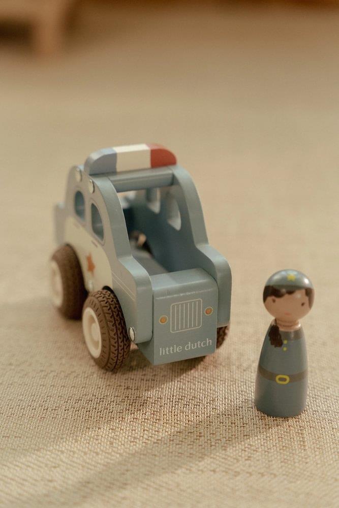 Carro de Polícia com Figura Madeira Little Dutch - Image 6