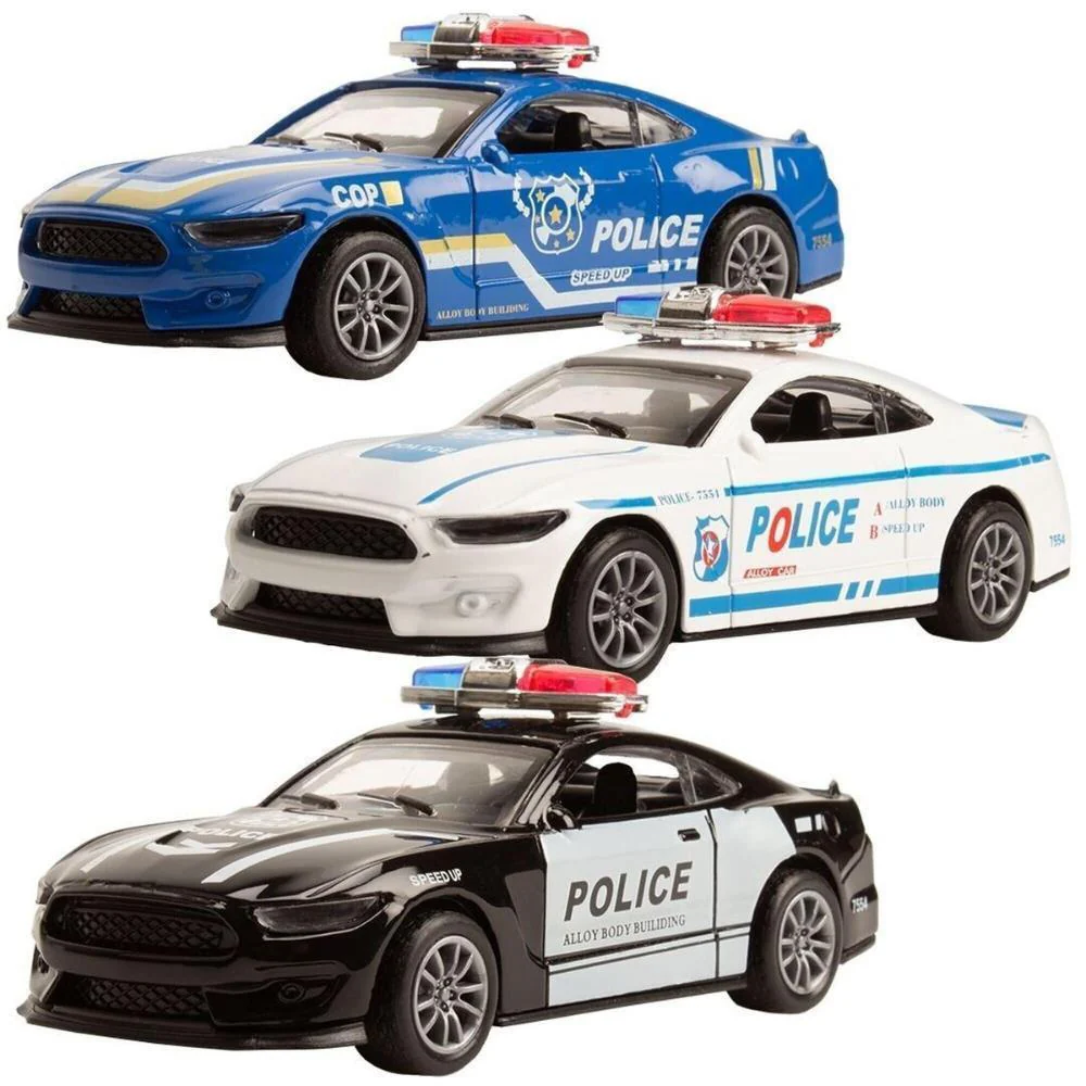 Carro de Polícia em Metal Magni Pull Back - Image 2