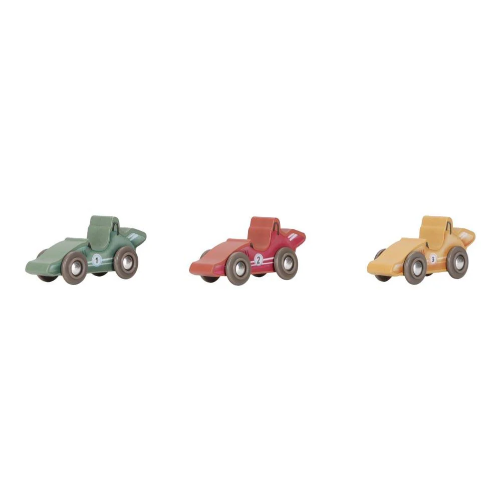 Carros de Corrida em Madeira e Mala com Pista Little Dutch - Image 5