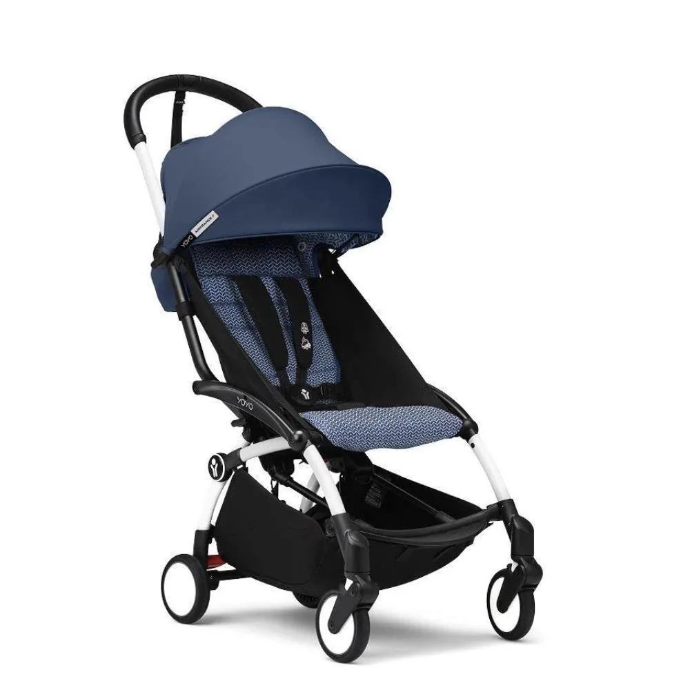Chassis Stokke Yoyo³ White + Color Pack Yoyo +6M Air France Blue