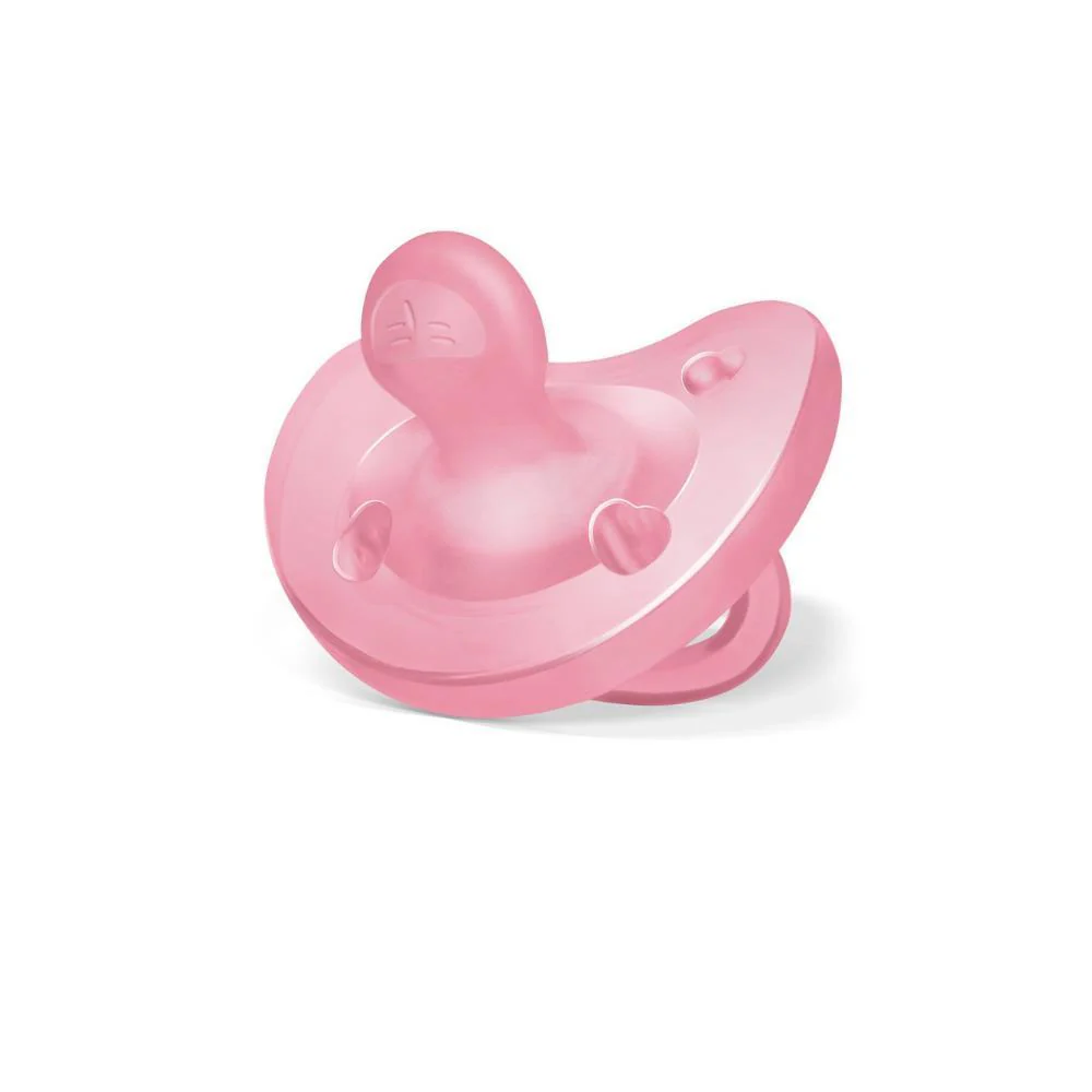 Chupeta Chicco Physio Forma Soft em Silicone Rosa 6-16m