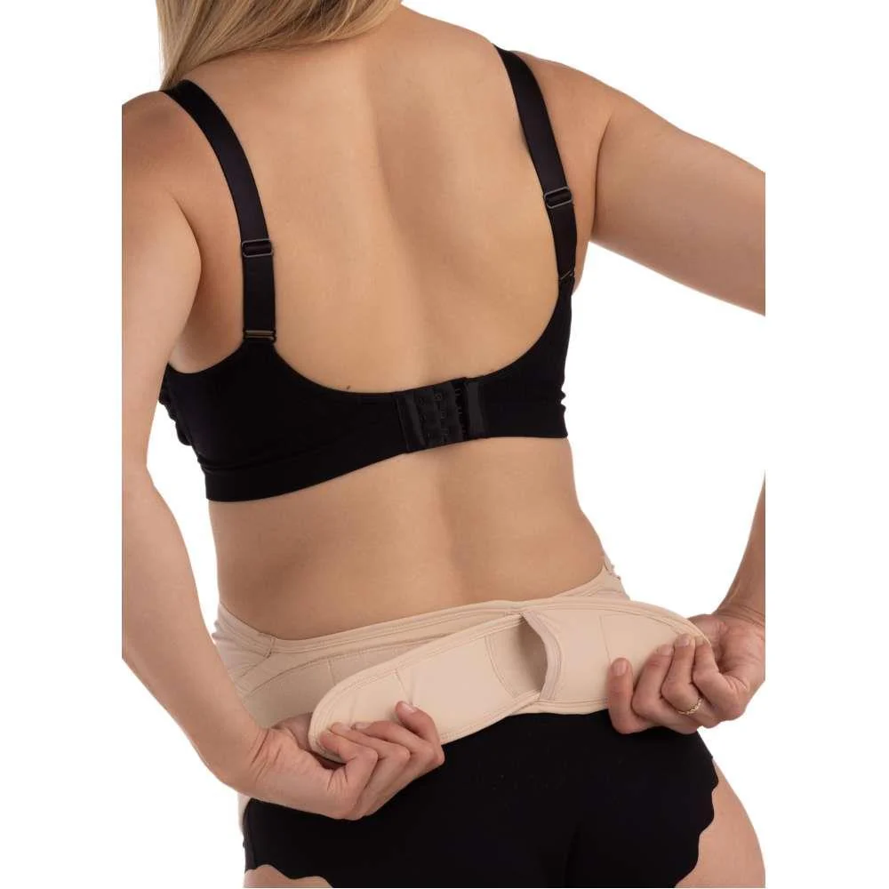 Cinta de Suporte Ajustável para Gravidez Carriwell Honey Bege L/XL - Image 4