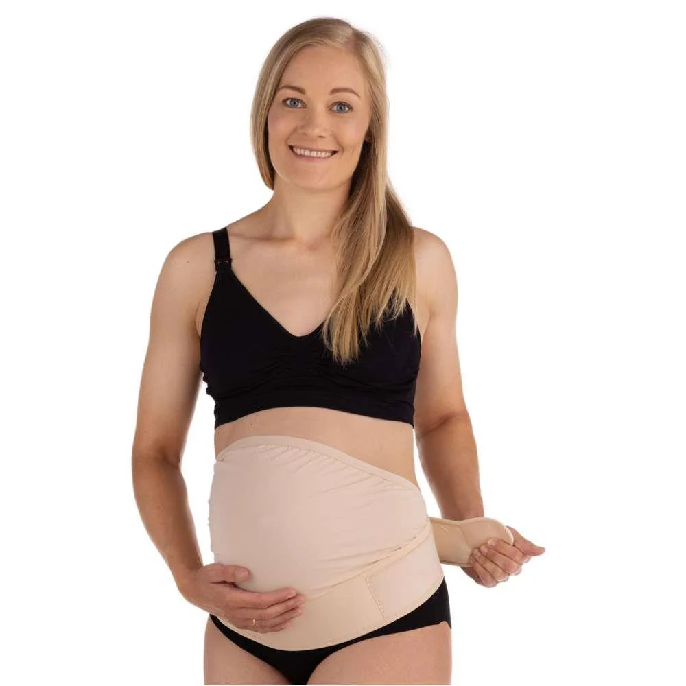 Cinta de Suporte Ajustável para Gravidez Carriwell Honey Bege L/XL - Image 5