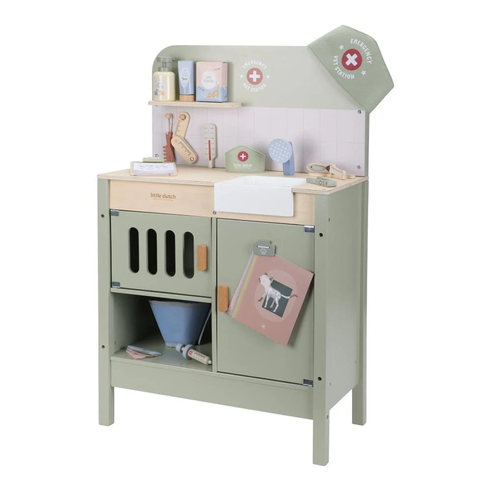 Clínica Veterinária em Madeira com Acessórios Little Dutch Green - Image 3