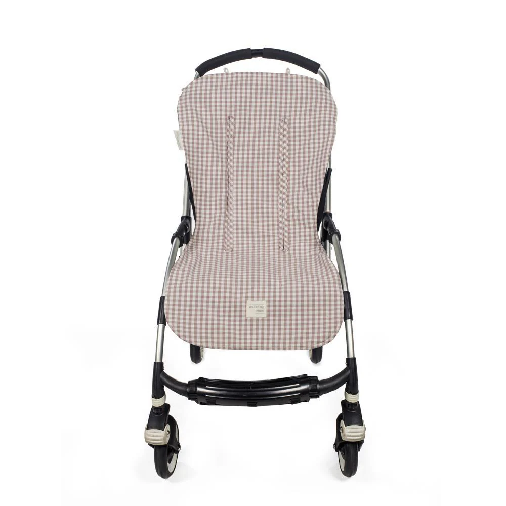 Colchonete para Carrinho Walking Mum Praliné Vichy Moka - Image 2