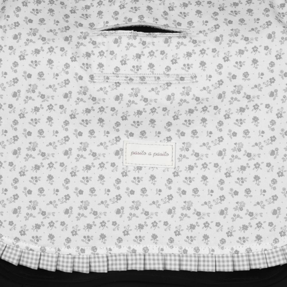 Colchonete Pasito a Pasito Little Bloom Flowers Grey - Image 6