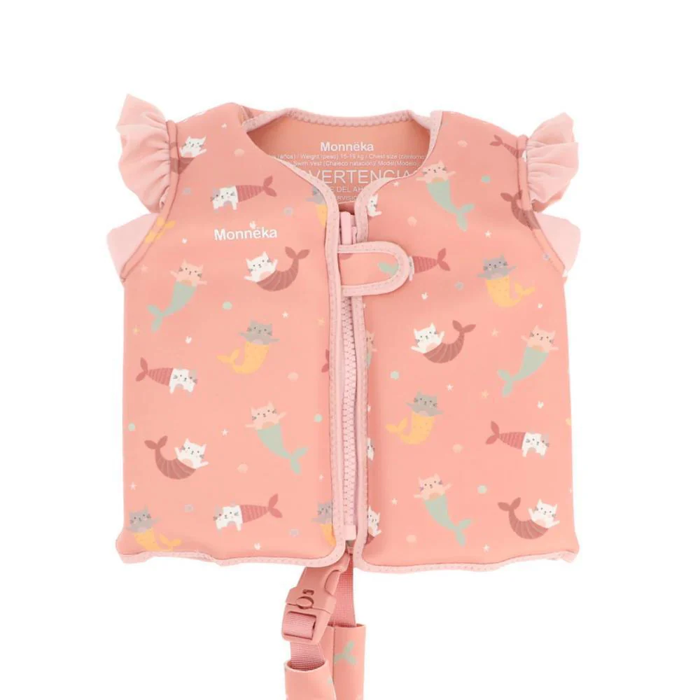 Colete de Aprendizagem Monnëka Mermaid Cats 3-6 Anos