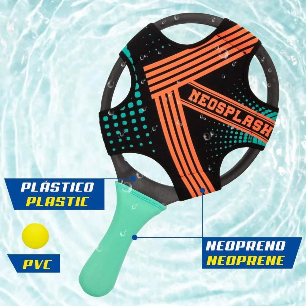 Conjunto de 2 Raquetes de Praia NeoSplash em Neopreno - Image 5