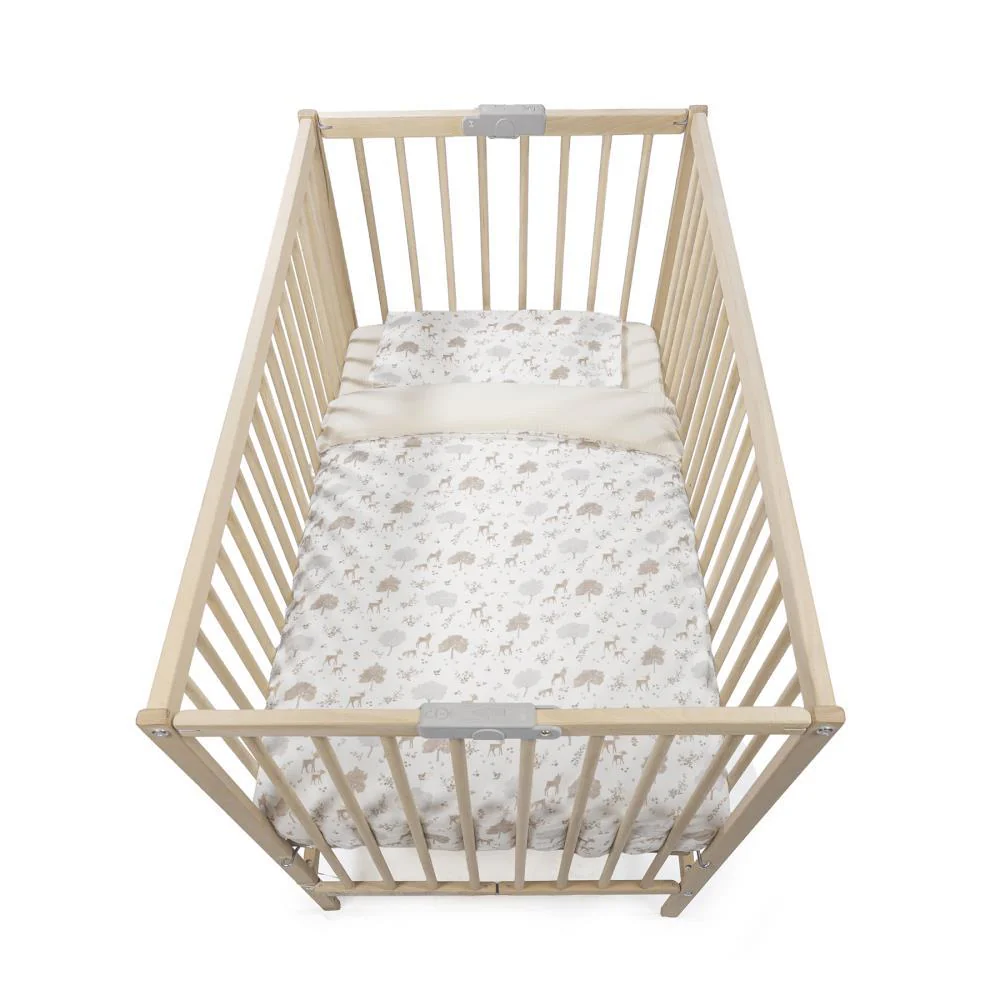 Conjunto de 3 Peças Pasito a Pasito Nara Beige para Cama/Berço 120x60cm