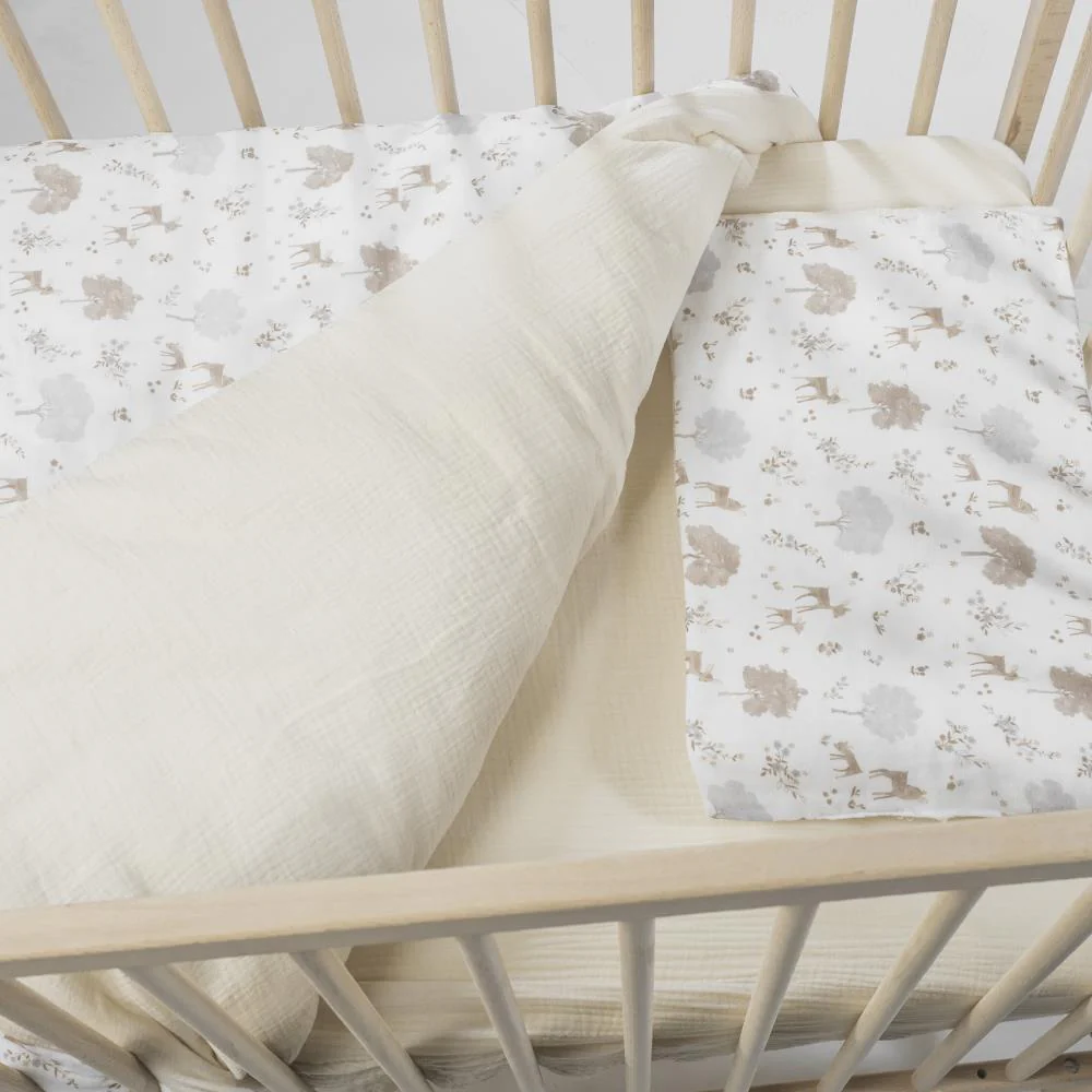 Conjunto de 3 Peças Pasito a Pasito Nara Beige para Cama/Berço 120x60cm - Image 2