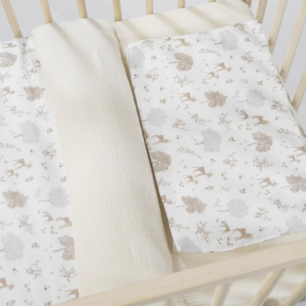 Conjunto de 3 Peças Pasito a Pasito Nara Beige para Cama/Berço 120x60cm - Image 3