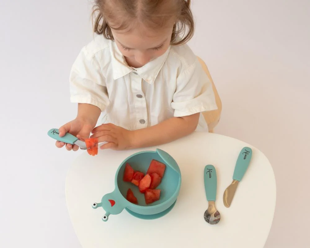 Conjunto de 3 Talheres em Inox com Pega em Silicone Sage - Image 3