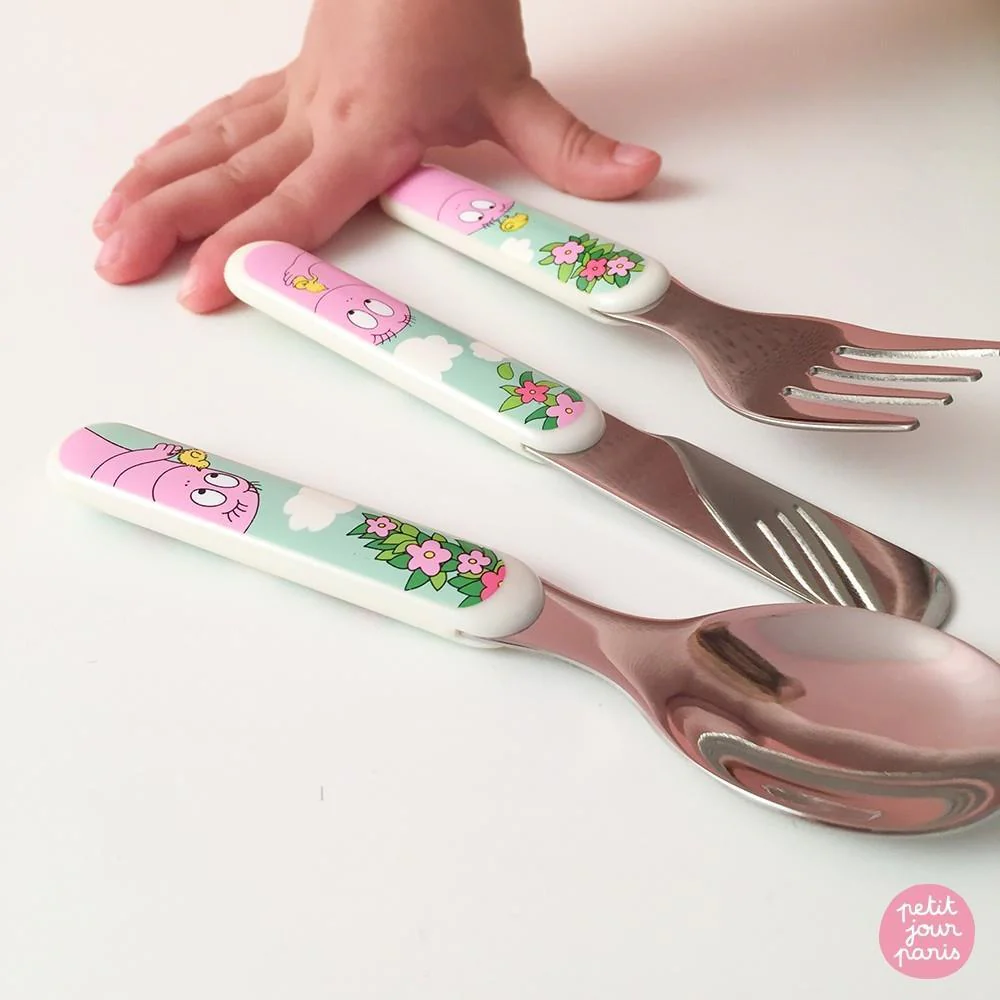 Conjunto de 3 Talheres em Inox Petit Jour Barbapapa - Image 3
