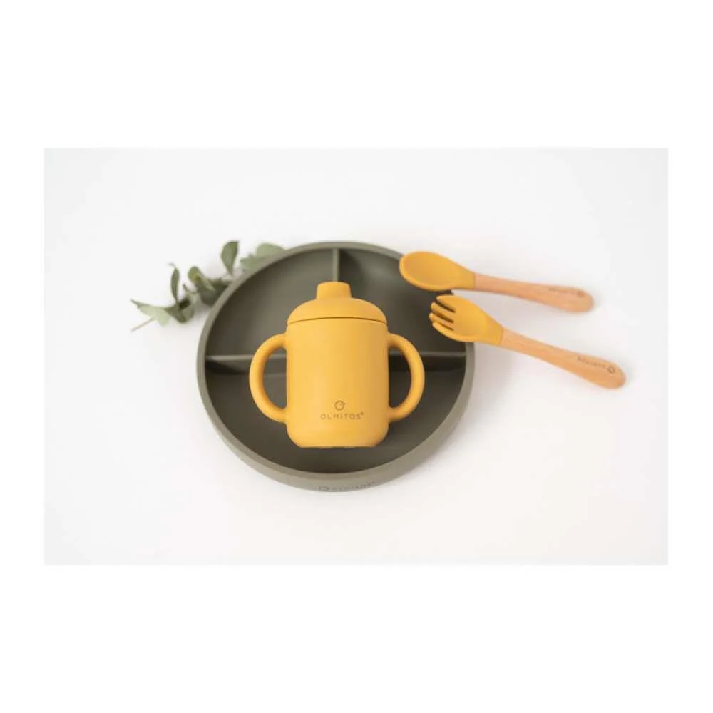 Conjunto de Alimentação com 5 Peças em Silicone Verde - Image 2