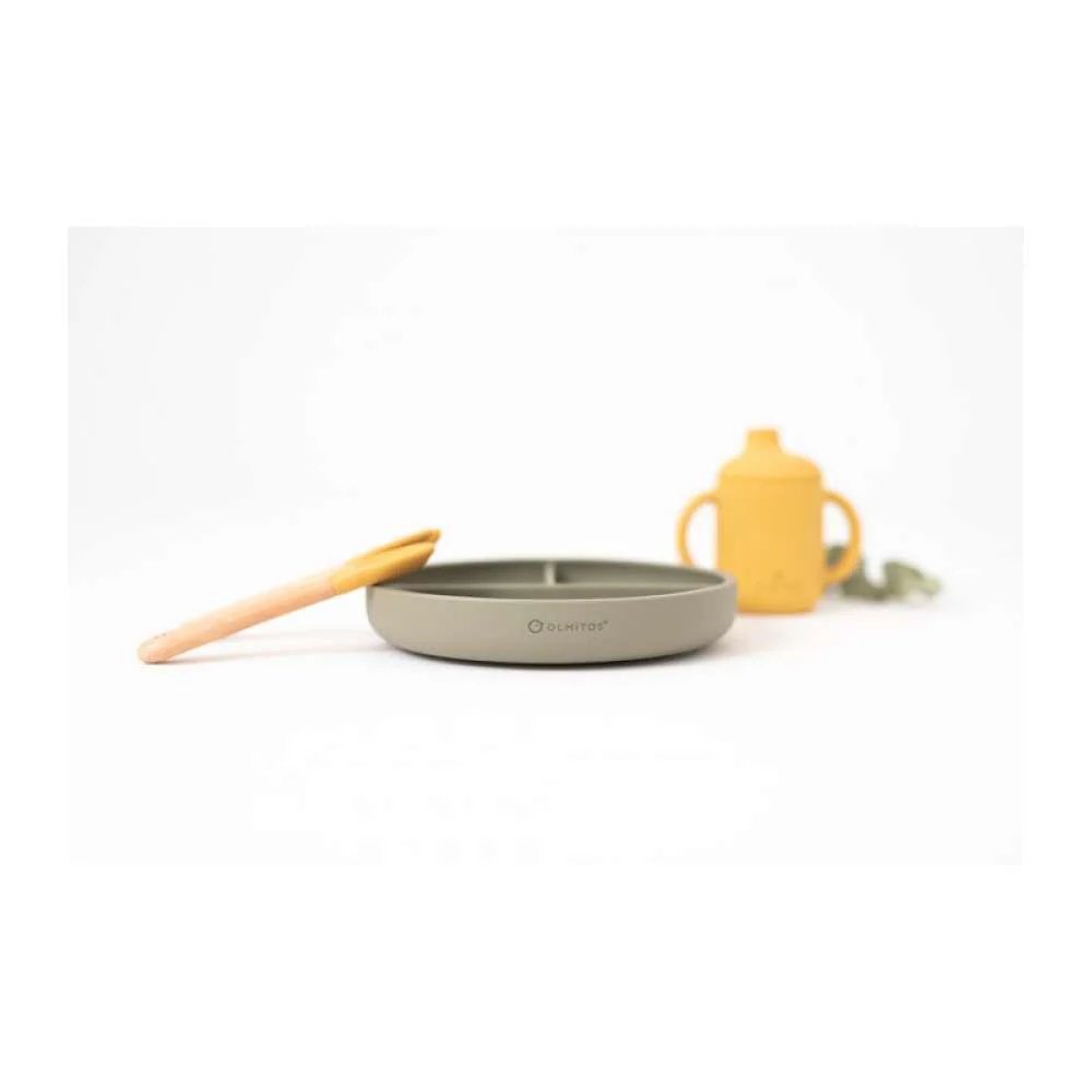 Conjunto de Alimentação com 5 Peças em Silicone Verde - Image 4