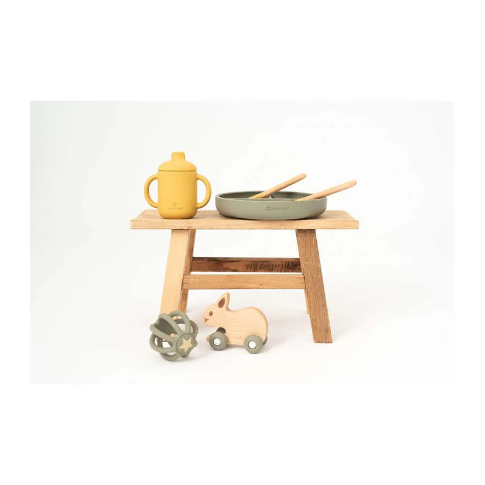 Conjunto de Alimentação com 5 Peças em Silicone Verde - Image 8