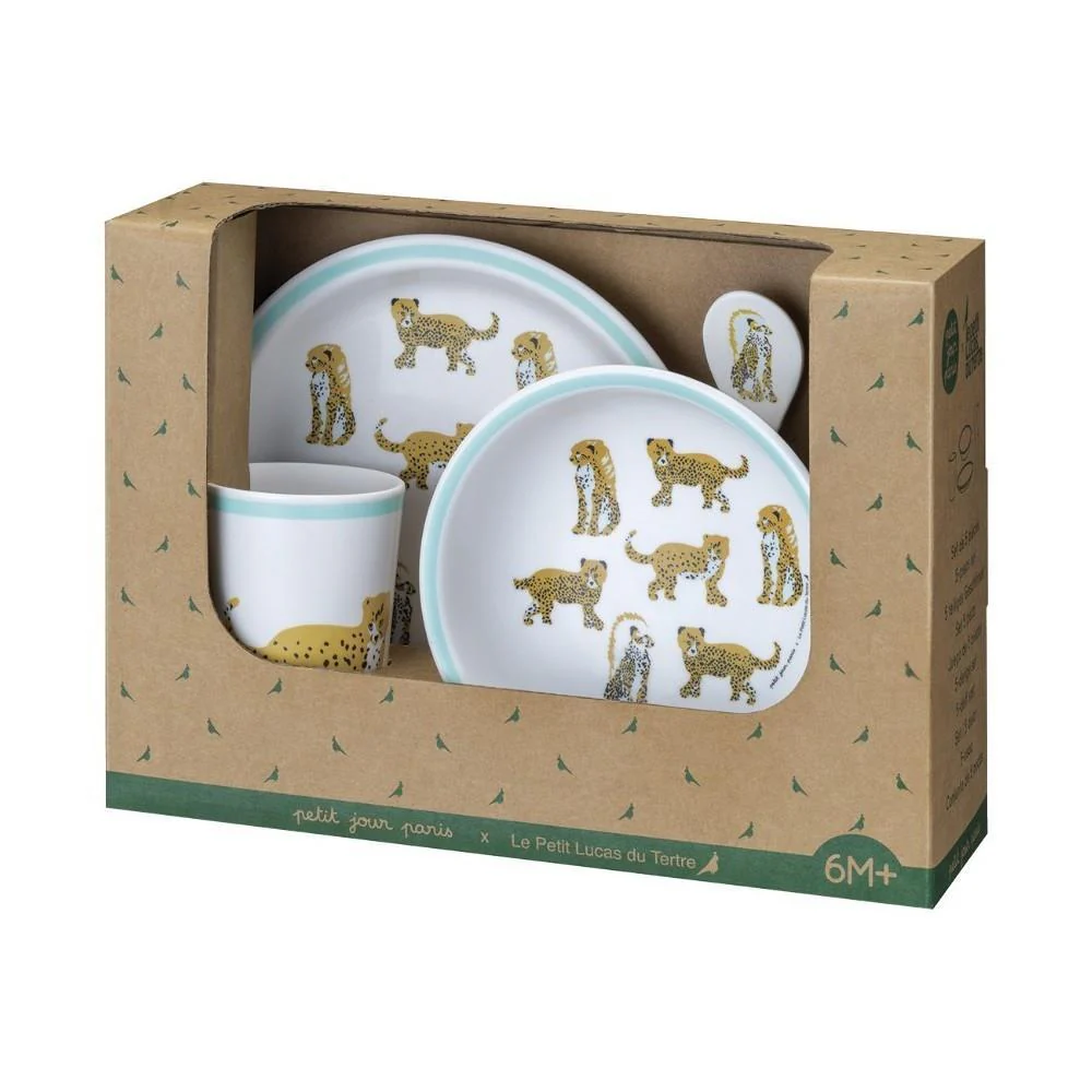 Conjunto de Alimentação Petit Jour Jaguar Azul 5 Peças - Image 2