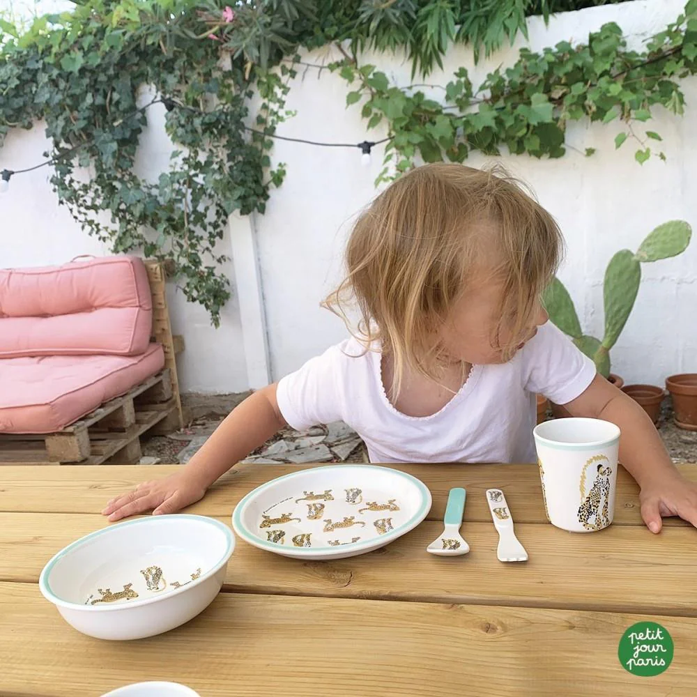 Conjunto de Alimentação Petit Jour Jaguar Azul 5 Peças - Image 6