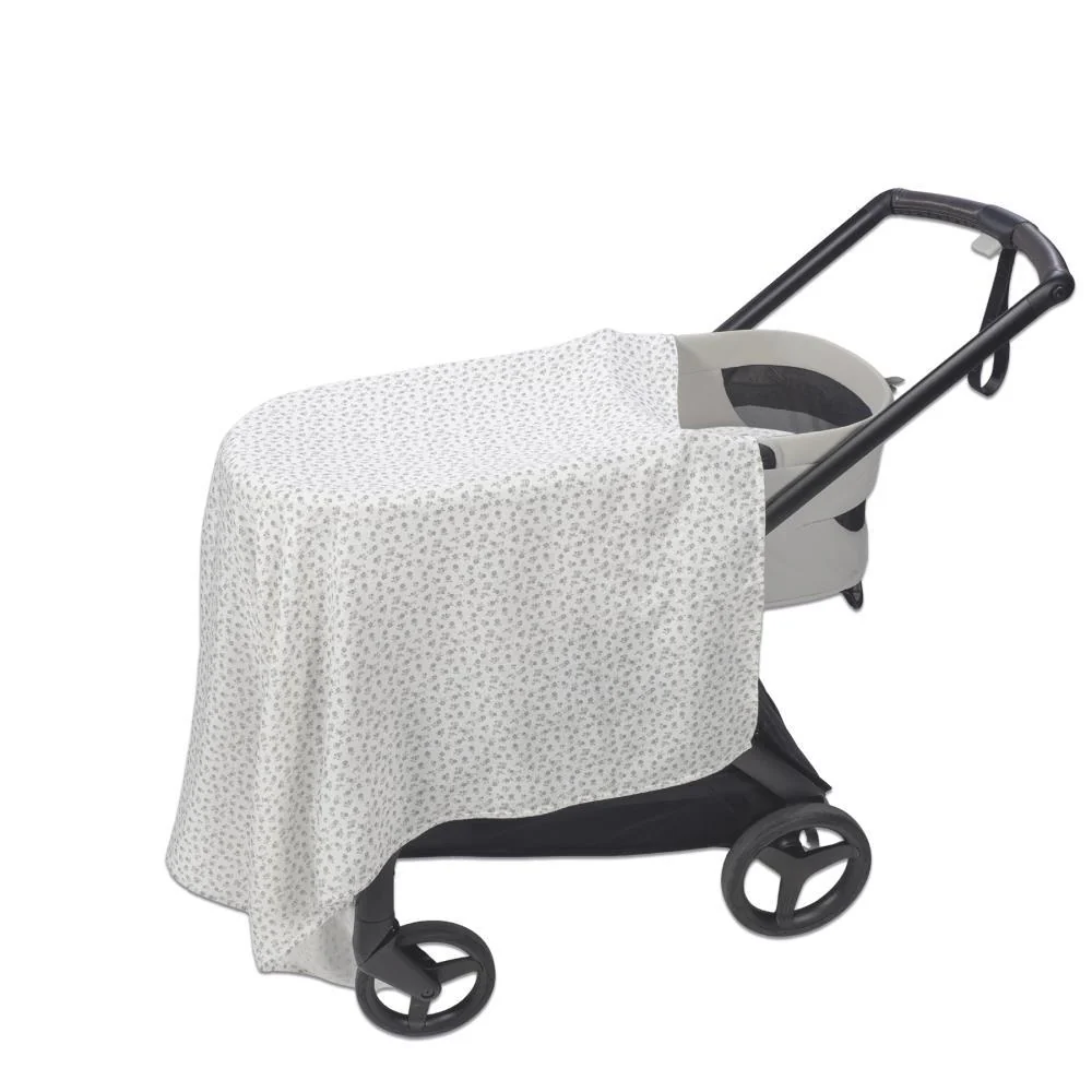 Conjunto de Lençóis para Alcofa Pasito a Pasito Little Bloom Flower Grey - Image 6