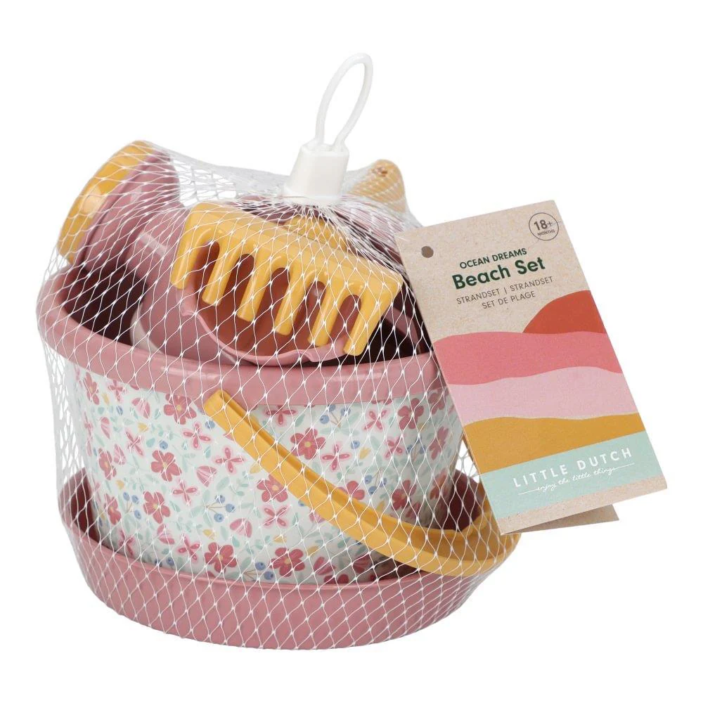 Conjunto de Praia Little Dutch Pink Flowers - Image 3